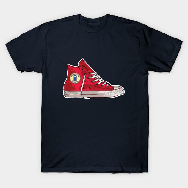 DOCTOR SWHOES RED T-Shirt by KARMADESIGNER T-SHIRT SHOP